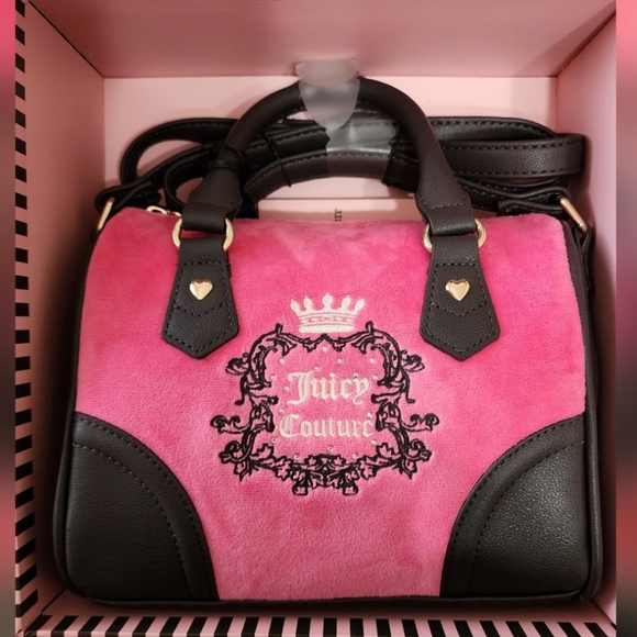 Juicy Couture Heritage Mommy and Me Hot Pink Satchel Set - Picture 3 of 9